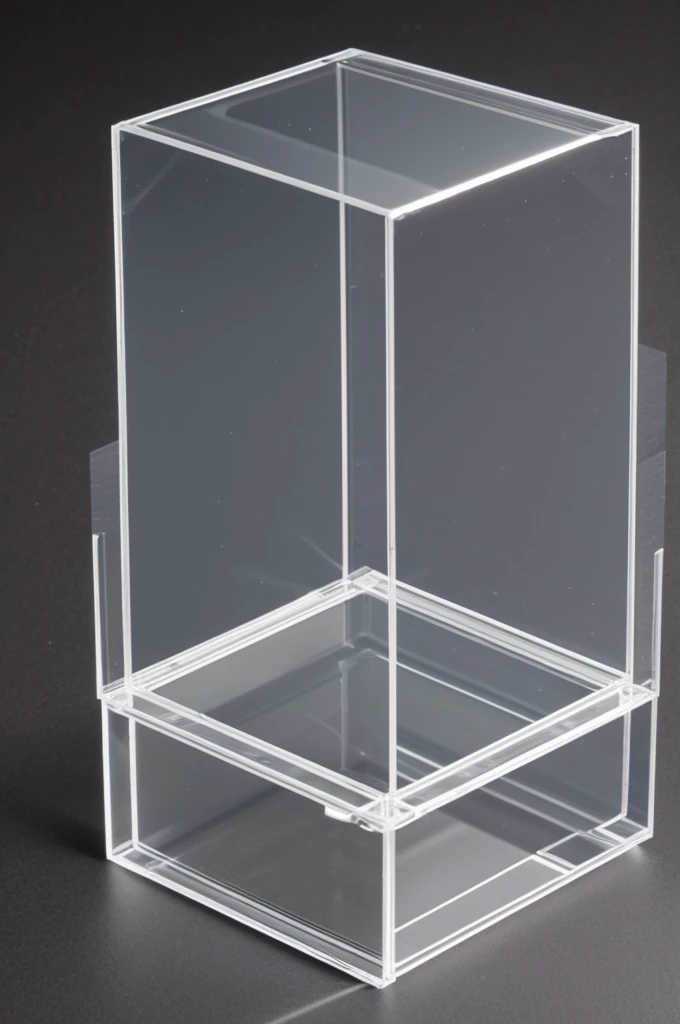 A transparent box, with internal tubes 