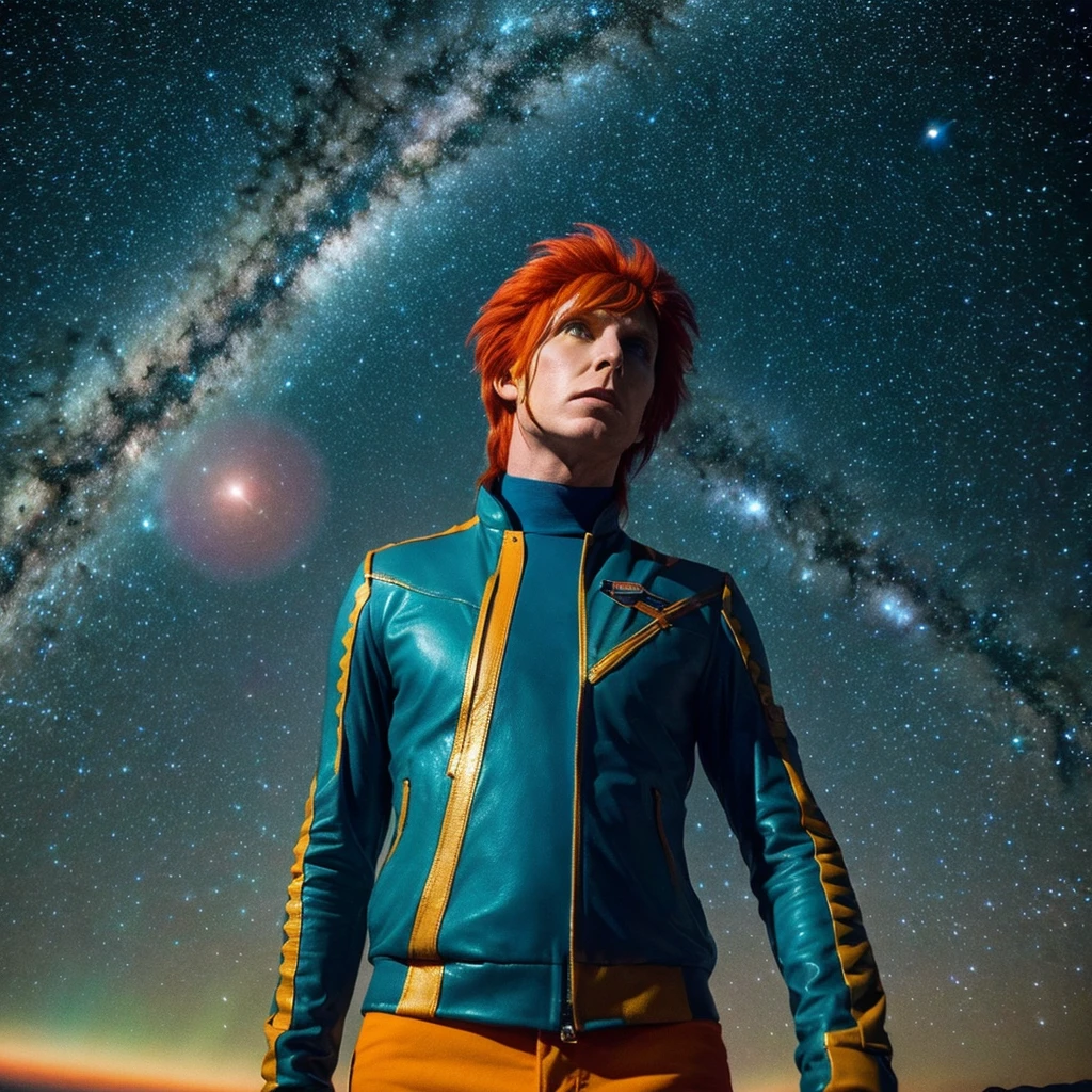 "At the edge of the universe, an unknown planet...""Ziggy Stardust, the pilot of a mysterious spaceship"