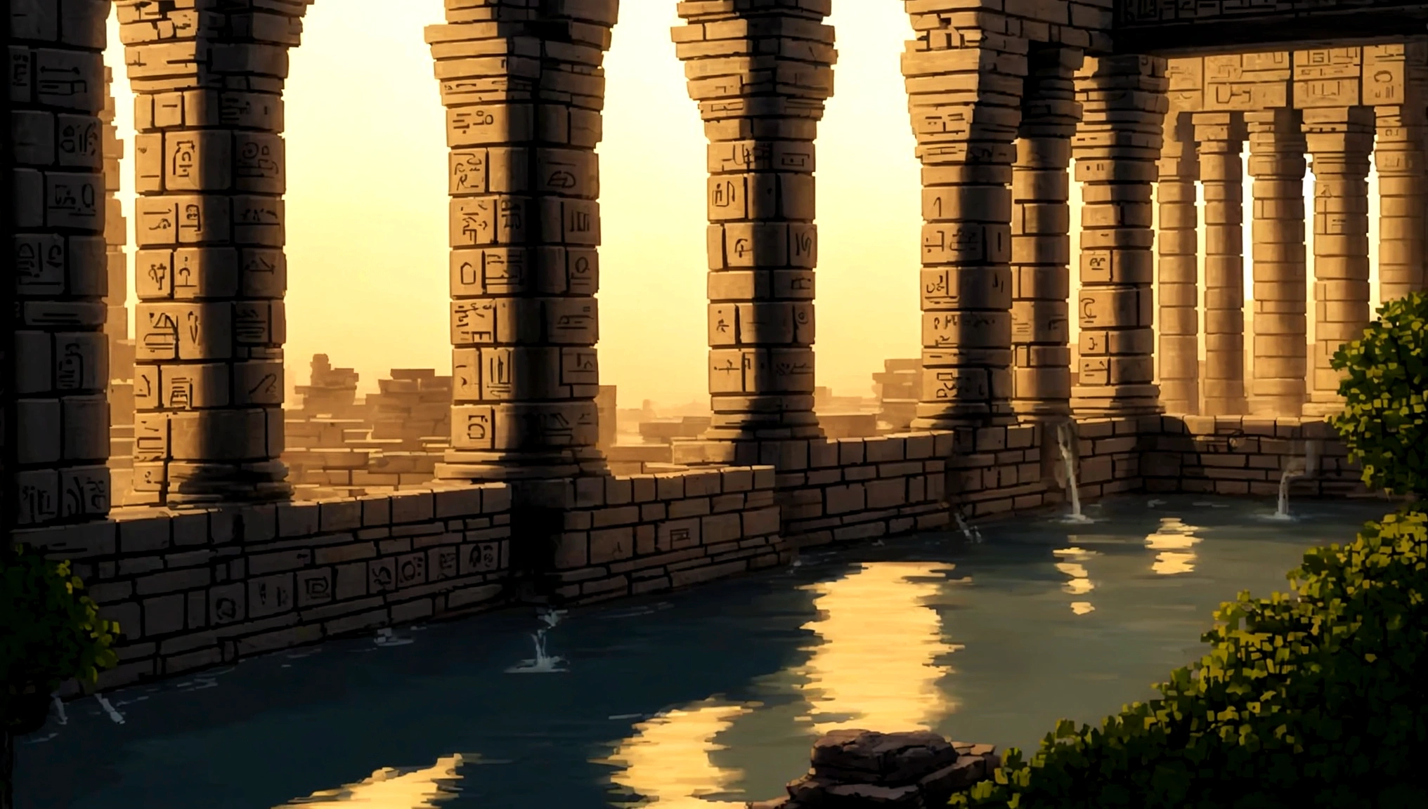 Memphis, Ancient Egypt, walls, overlooking, beautiful