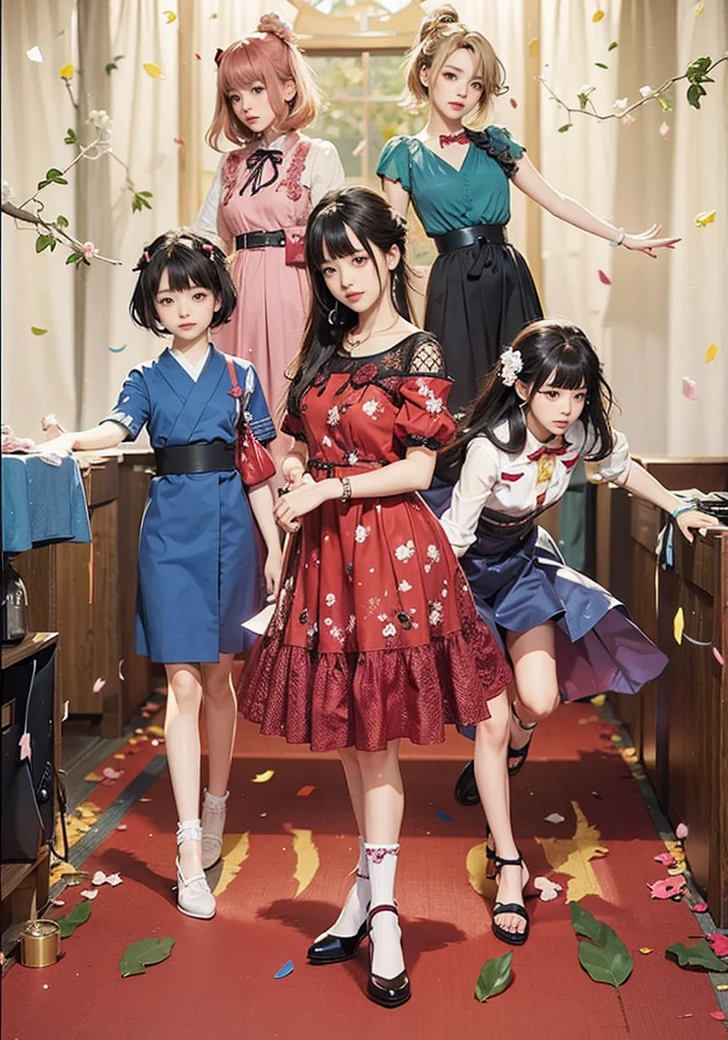 5girl, kanojo okarishimasu, Realistic