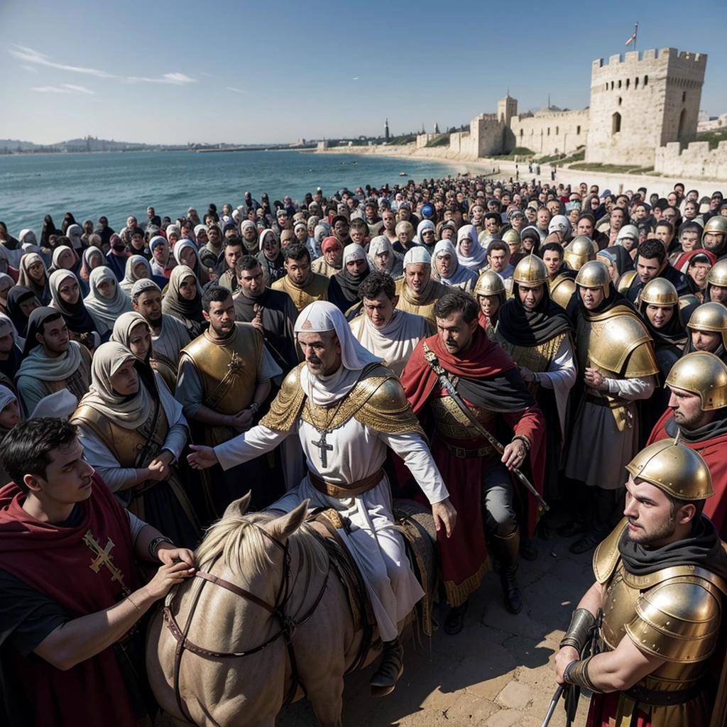 The First Crusade (1096-1099) was summoned by Pope Urban II in 1095, during the Council of Clermont, to recover Jerusalem and the holy territories from Muslim control. Driven by religious motives and promises of indulgence, thousands of Europeans, including nobles and peasants, left for the Middle East.

After crossing Europe and meeting in Constantinople,, the crusaders won important victories, such as the Siege of Nicaea and the Battle of Dorilea. In 1098, after a long siege, captured Antioch. Finally, in July 1099, took Jerusalem after a brutal siege, establishing several crusader states in the region.

The First Crusade marcou o início de um período prolongado de conflitos religiosos e influenciou profundamente as relações entre cristãos e muçulmanos, in addition to strengthening the power of the Catholic Church.