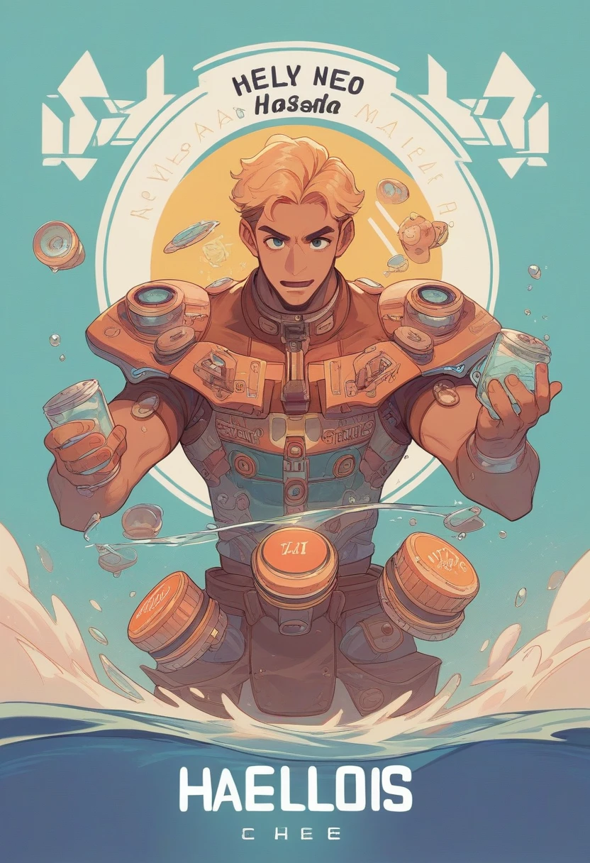 score_9, score_8_up, score_7_up, 1boy, solo, (male:1.5), male focus, male body, defSamus, blonde hair, short hair, bodysuit, blue clothes, blue pants, blue gloves, thoughtful face, slight smile, ((test tube))7, pink liquid, standing, looking down, spaceship, speech bubbles,