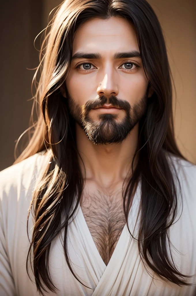 Create an image of Jesus Christ with eyes of love 