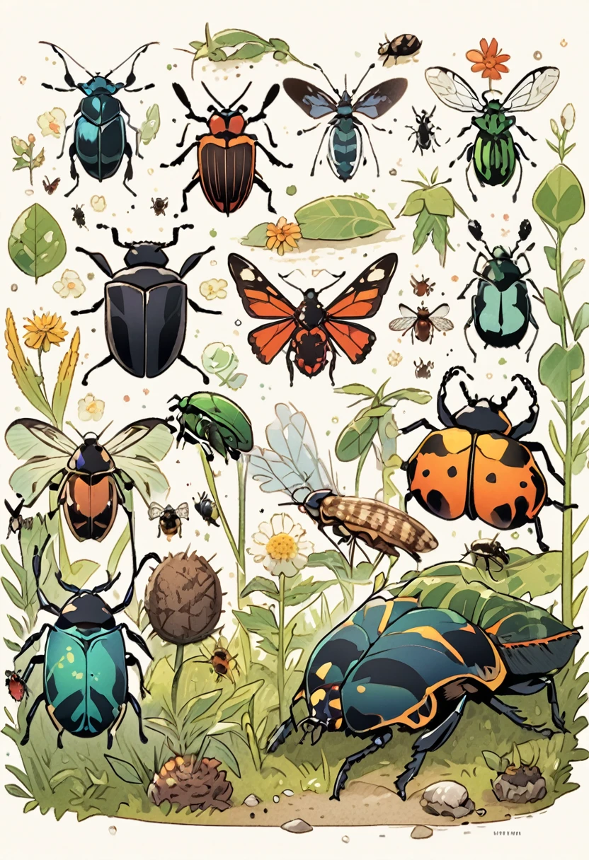black, insect, bug, beetle