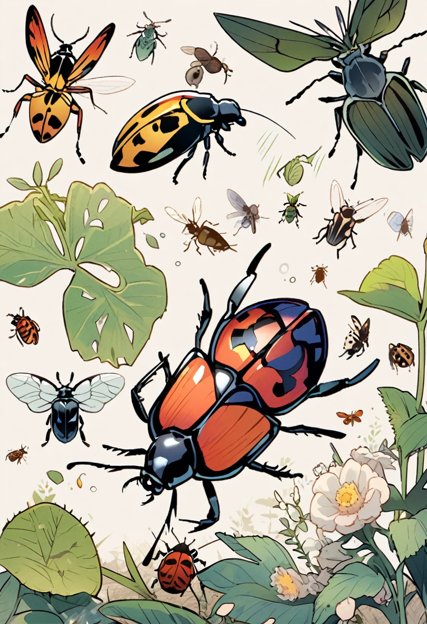black, insect, bug, beetle