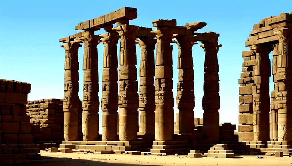 Thebes, Ancient Egyptian Temple,