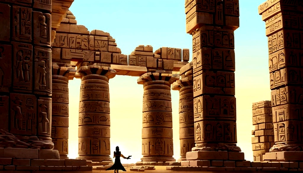 Thebes, Ancient Egyptian Temple, Built, not in ruin