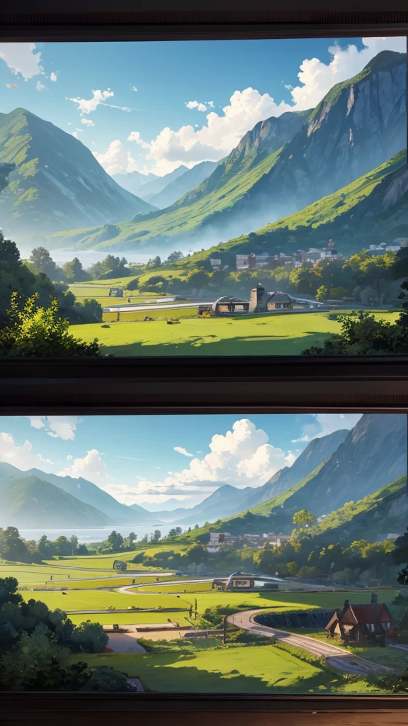 Make landscape scene