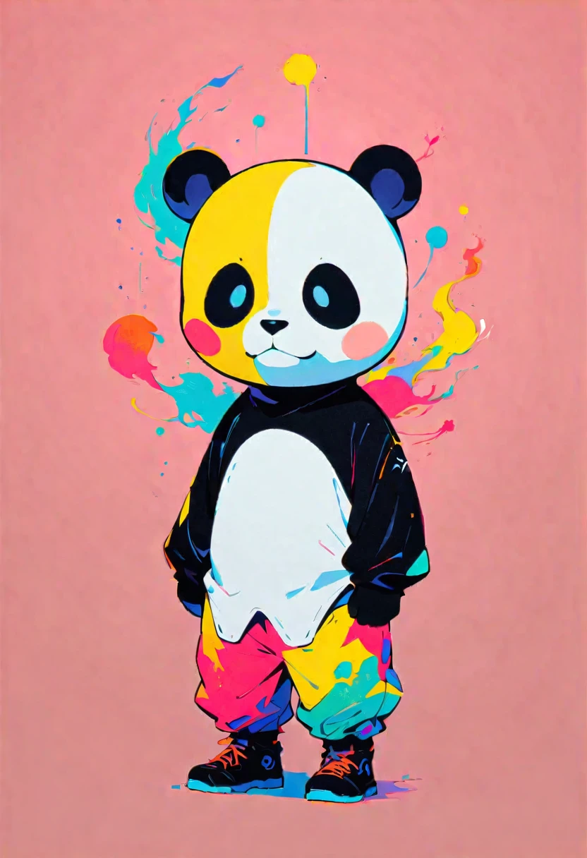 Style 5,Panda Man，Minimalism，color