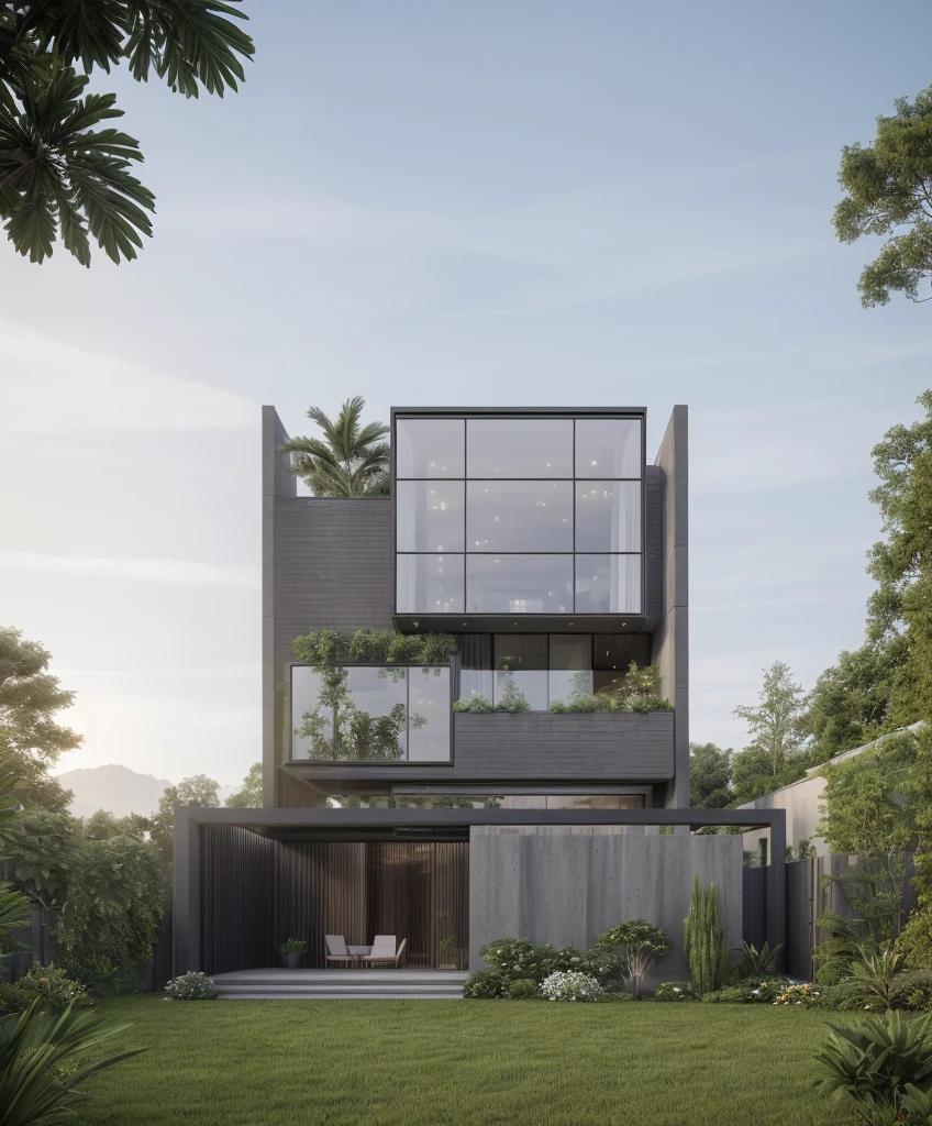 ((best quality)), ((masterpiece)), (detailed), perfect face, ((Masterpiece)), (best quality), (ultras Realistic), 8k, Raw photo, a rendering of a modern house with vietnamese roof anh brick yard , realistic garden, contemporary house, exterior design, wide establishing shot, modern house, in style of simplified realism, concept house, realistic building, front elevation view, wide angle exterior 2022, inter dimensional villa, building facing, sharp focus ilustration hq, modern style, realistic establishing shot, concept house, wide angle exterior 2022, precise architectural rendering, inter dimensional villa, award-winning render, front-view, mid-view, detailed rendering, architectural render, architecture render, modern house, architectural visualization, realistic architecture, insanely detailed rendering, exterior , trees landscape, sky wood paneled ceiling, a rendering of a modern house with a garden, precise architectural rendering, high quality rendering, award-winning render, professional render, beautiful 3 d rendering, beautiful rendering, architectural rendering, a photorealistic rendering, luxcore render, stunning render, an award winning digital render, beautiful rendered, high-quality render, architectural 3 d render, artistic render, a view of a garden with lots of flowers and plants, in a cottagecore flower garden, cottagecore flower garden, lush flowery outdoors, garden with flowers, flower garden summer morning, lots of plants and flowers, lush garden surroundings, lush chic garden, with a french garden, lush plants and flowers, home and garden, garden at home, homes and gardens, permaculture, with a garden, sustainable architecture, gardening, green house, homes and garden magazine, beautiful house on a forest path, vegetal architecture, a rendering of a modern house with a small balcony and a bancony , precise architectural rendering, modern house, contemporary house, concept house, street,
