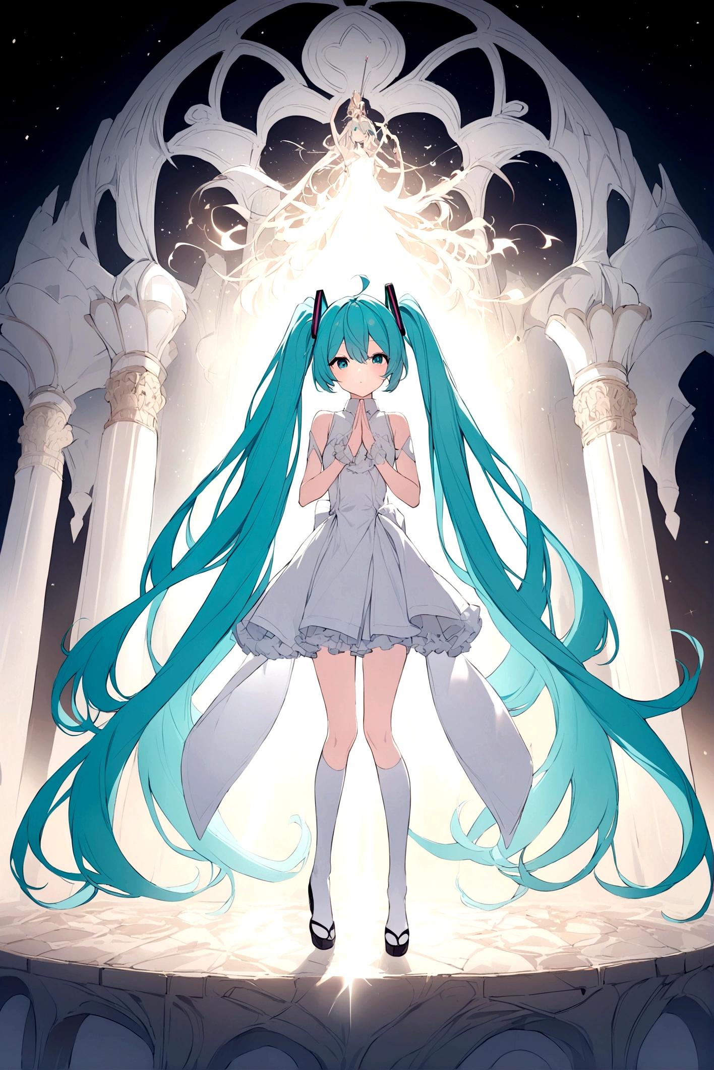 Hatsune miku (w/ very long hair)