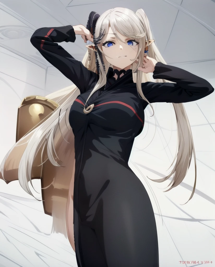 best quality, from below, log angle, intenseglare, disgust, shaded_face, shadow_over_eyes, glaring, looking down at the viewer, long platinum hair,blue eyes,pointy ears,elf,,masterpiece, highres, solo, ((naked1.4), anime_style, 14
