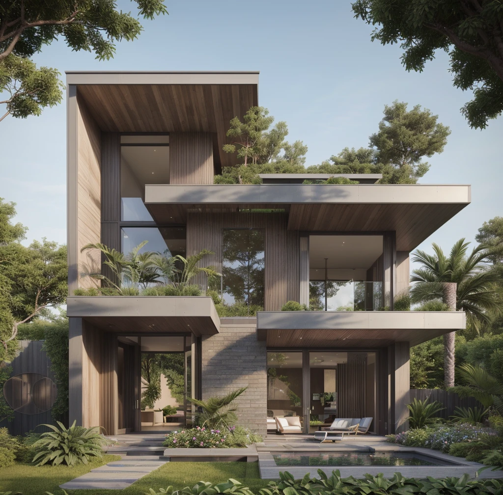 ((best quality)), ((masterpiece)), (detailed), perfect face, ((Masterpiece)), (best quality), (ultras Realistic), 8k, Raw photo, a rendering of a modern house with vietnamese roof anh brick yard , realistic garden, contemporary house, exterior design, wide establishing shot, modern house, in style of simplified realism, concept house, realistic building, front elevation view, wide angle exterior 2022, inter dimensional villa, building facing, sharp focus ilustration hq, modern style, realistic establishing shot, concept house, wide angle exterior 2022, precise architectural rendering, inter dimensional villa, award-winning render, front-view, mid-view, detailed rendering, architectural render, architecture render, modern house, architectural visualization, realistic architecture, insanely detailed rendering, exterior , trees landscape, sky wood paneled ceiling, a rendering of a modern house with a garden, precise architectural rendering, high quality rendering, award-winning render, professional render, beautiful 3 d rendering, beautiful rendering, architectural rendering, a photorealistic rendering, luxcore render, stunning render, an award winning digital render, beautiful rendered, high-quality render, architectural 3 d render, artistic render, a view of a garden with lots of flowers and plants, in a cottagecore flower garden, cottagecore flower garden, lush flowery outdoors, garden with flowers, flower garden summer morning, lots of plants and flowers, lush garden surroundings, lush chic garden, with a french garden, lush plants and flowers, home and garden, garden at home, homes and gardens, permaculture, with a garden, sustainable architecture, gardening, green house, homes and garden magazine, beautiful house on a forest path, vegetal architecture, a rendering of a modern house with a small balcony and a bancony , precise architectural rendering, modern house, contemporary house, concept house, street,