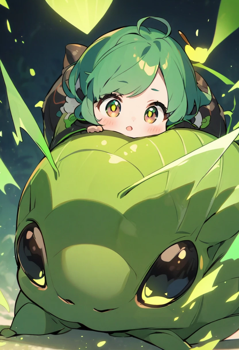 black, insect, cute , green sparks