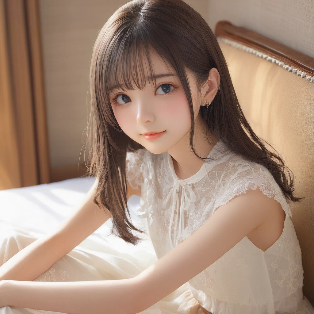(masterpiece, Highest quality:1.2), One girl, alone,bony body、15 years old