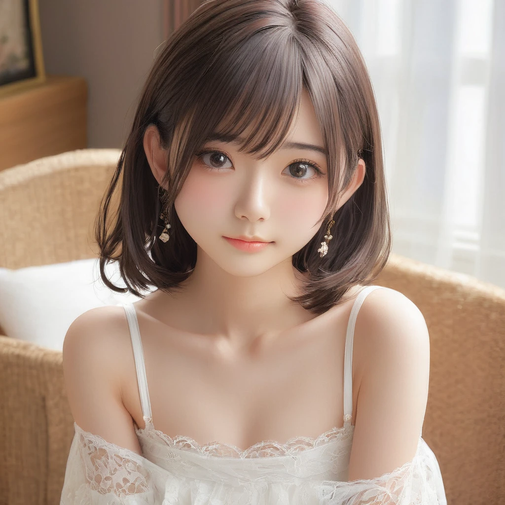 (masterpiece, Highest quality:1.2), One girl, alone,bony body、