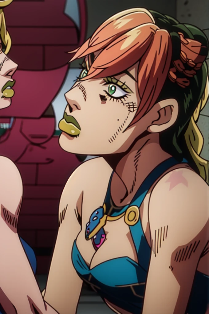 jolyne kujo kissing trish una