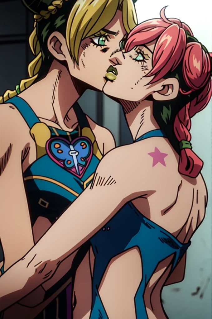 jolyne kujo kissing trish una