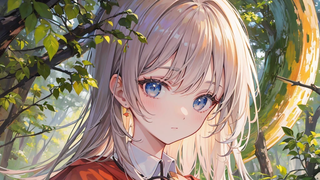 ((Highest quality)), ((masterpiece)), (detailed),(Perfect Face),Forest Sunrise Calm