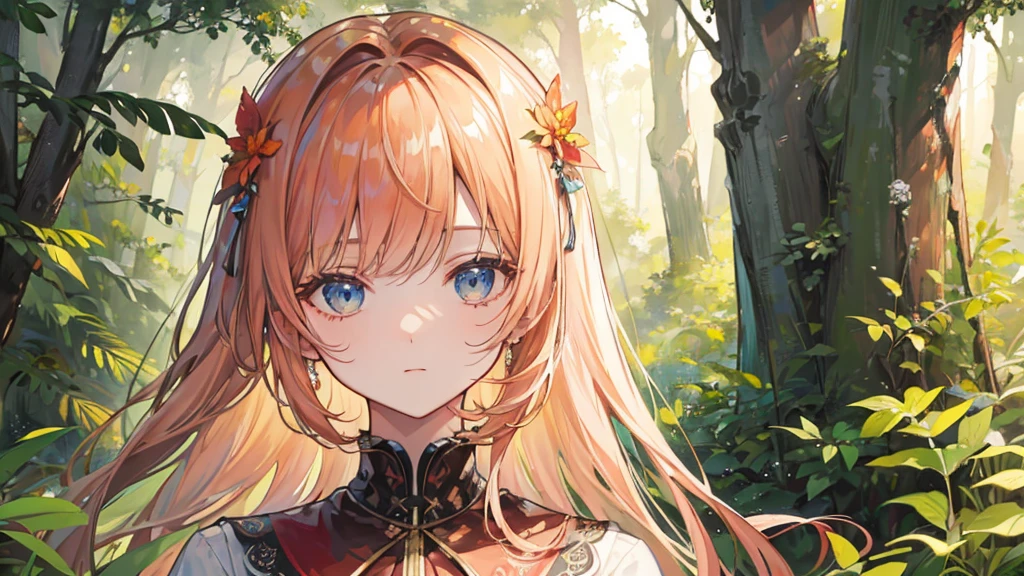 ((Highest quality)), ((masterpiece)), (detailed),(Perfect Face),Forest Sunrise Calm