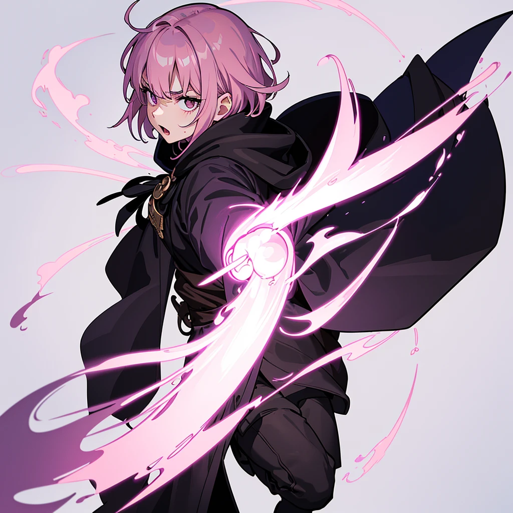 (Full body character concept)、Best illustrations、Best Quality、(Solo、23 years old)、(The same face:1.1),Medieval Fantasy、Magic wand,(White Background)、(Pink Hair、Very Short Hair、Align your bangs)、(Black hood、Long sleeve、Black Robe、pants、Knee-high boots)、(From above at an angle)、Run、(get annoyed)、Cowboy Shot
(Full body character concept)、Best illustrations、Best Quality、(Solo、23 years old)、(The same face:1.1),Medieval Fantasy、Magic wand,(White Background)、(Pink Hair、Very Short Hair、Align your bangs)、(Black hood、Long sleeve、Black Robe、pants、Knee-high boots)、(From the side、profile)、Run、(get annoyed、Open your mouth、Sweat)