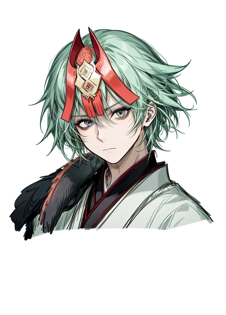 1boy, male face, japan style,kimono, mysterious, legendary swordsman, beautiful clothes, (high resolution, high detail, best quality),calm