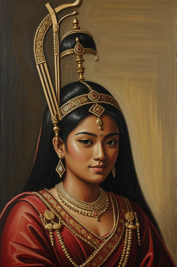 Painting of keris