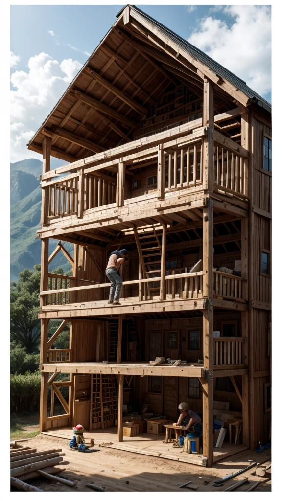 Noah building the ark