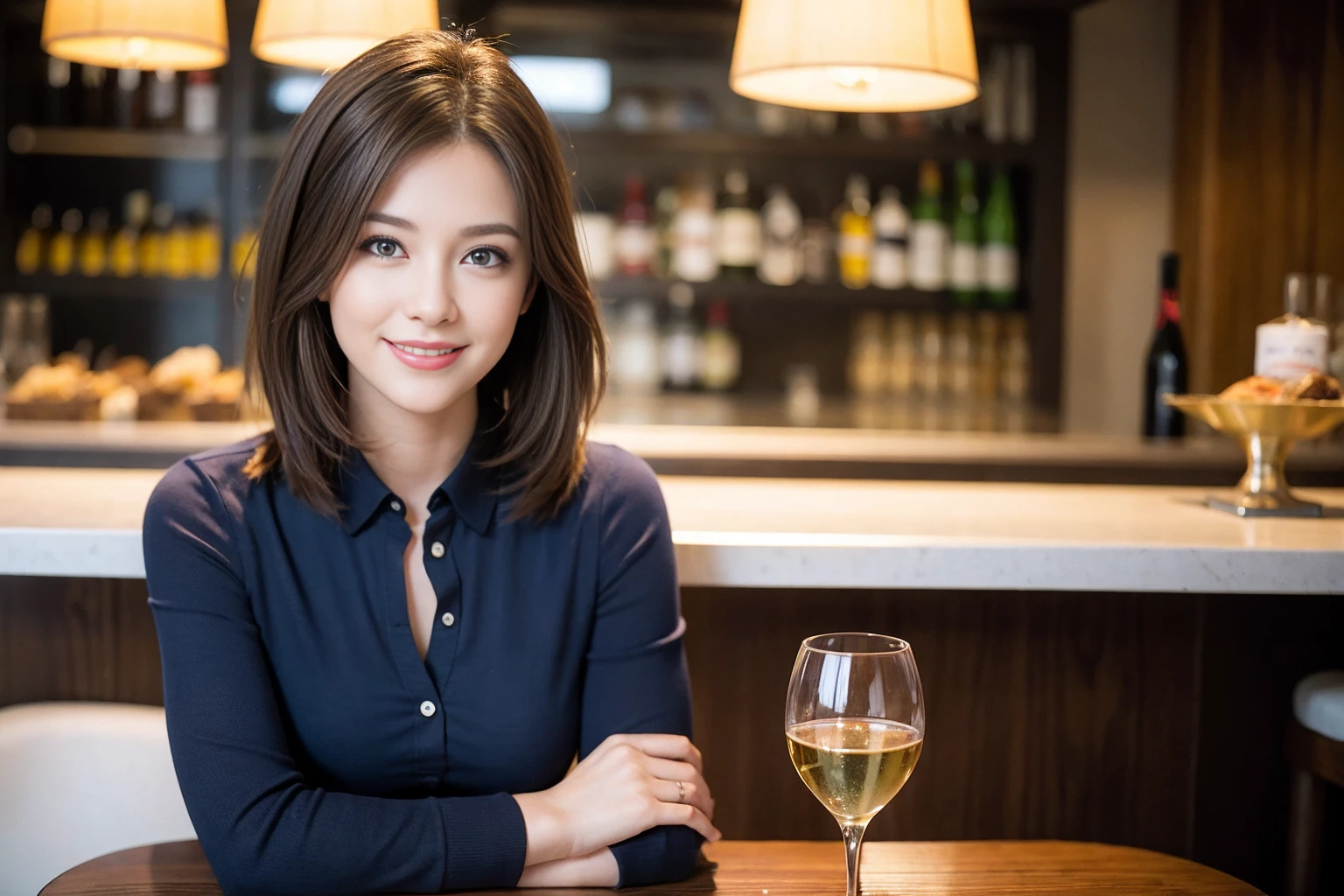 ((Highest quality、8K、masterpiece:1.3))、slimカップル、modelカップル、(Realistic, Intricate details:1.2), full-course dinner、Wine Party、Amazing view of the sunset sky and clouds、A bright smile、The wonderfulness of smile、Bright image、The beauty of wine, Beautiful Face, blue eyes, The light shines on your face, Blushing, short hair,Bright Face、 (Age 41), 39 years old, red wine 、Appetizers、Italian food、Wine bottle、Champagne、sparkling wine、Two beauties、Brown Hair、Shortcuts、Long sleeve shirt、dress、Beautiful woman 1, (slimな顔), (The body is slim), (Brown Hair), (Shortcuts), cheeks turn a little red,Attractive beauty、restaurant, In a prominent place (From the waist up) Nova Frog Style, actress, model, Upper Body, White wine, slim, wine glass, 中央に置かれたwine glass, smile, (smile: 1.15), Beautiful fine grain, Depth f/2,saturation, High Contrast, Strong light and shadow,Moist Body:1.5、3D texture、Delicate eyes、Brown Hair、The hair is very shiny、