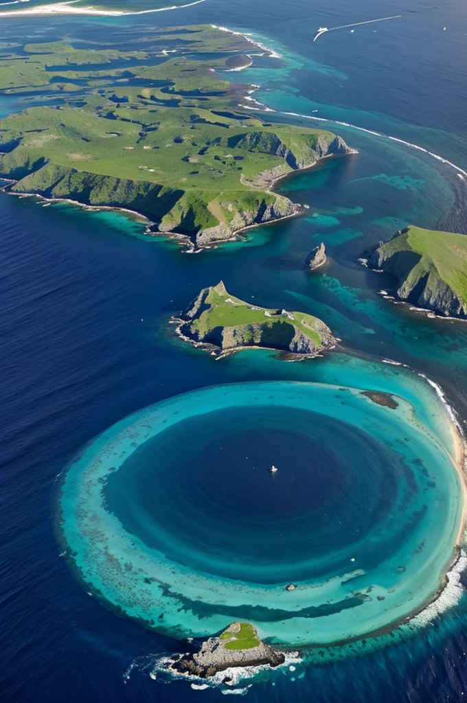 Island in the Atlantic Ocean in the middle of Europe and North America