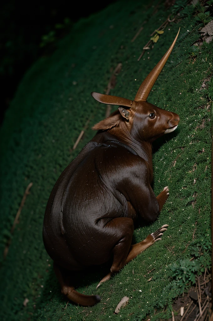 The Saola (Pseudoryx nghetinhensis) is one of the rarest large animals on earth