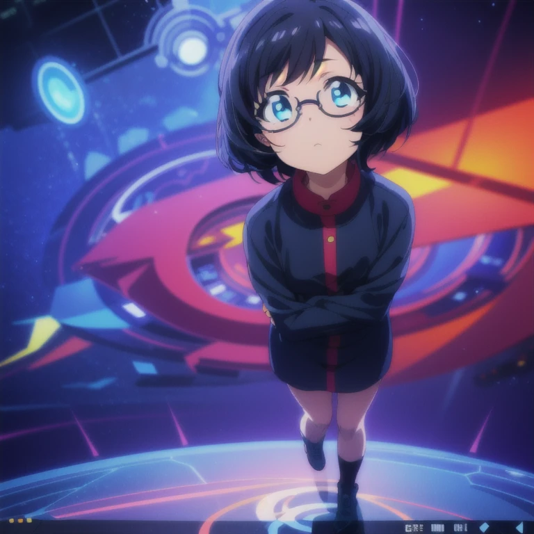 black hair, rimless eyewear, mole under eye, solid circle eyes, bob cut, (2femboy), hugging, 80s anime style, (full body), detailed face and eyes, depth of field, ray tracing, move chart, atmospheric perspective, Wide-Angle, speed lines, motion blur, white, UHD, (anatomically correct), best quality