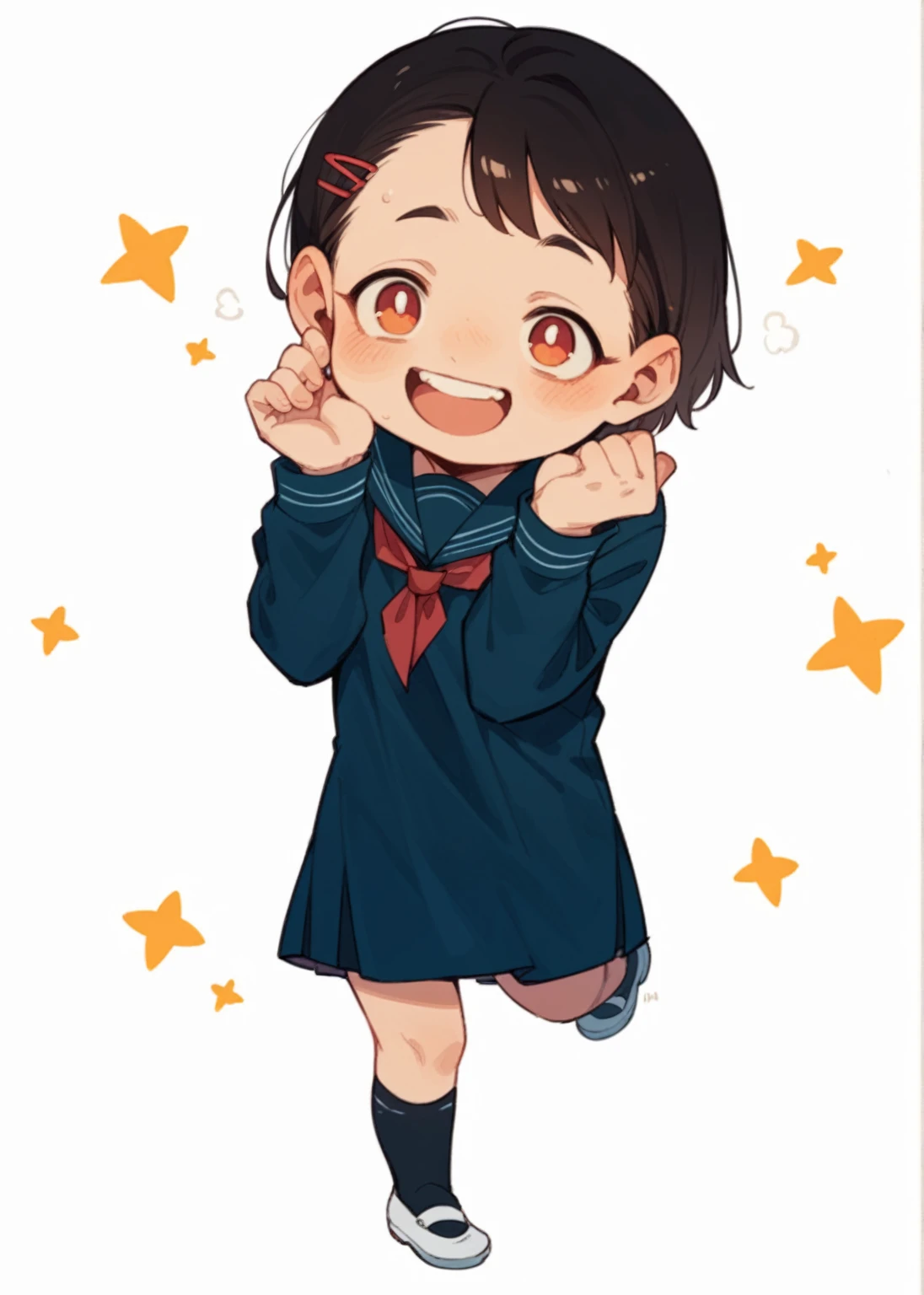 high school girl、whole body、smile、Are standing、1girl
