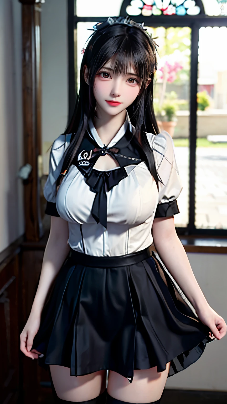 (Very delicate and beautiful:1.2)super model,,Big Breasts,Beautiful breasts,voluptuous,【bike shorts】,,【3girls】,,Highest quality, High resolution, 8K,Kick in a hurry,Maid clothes,mini skirt.Three Girls