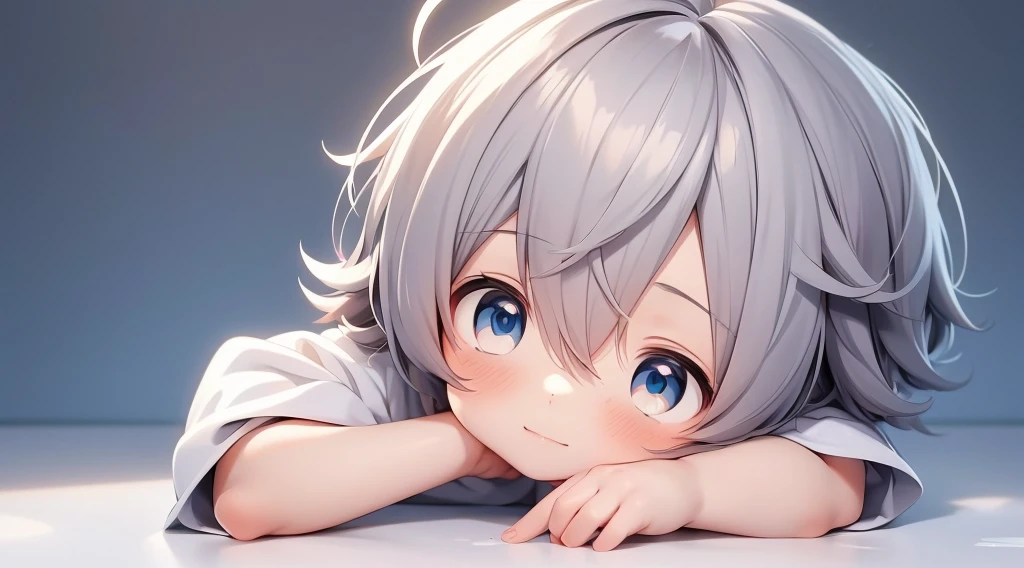 chibi  anime boy 4   laying on the ground with his head on his hands, cute anime, menino anime, cabelo loiro olhos azuis, olhos azuis e cabelos loiros, Cabelo loiro e olhos azuis, garoto fofo, anime chibi, menino loiro, cabelo loiro olhos azuis, menino loiro com olhos amarelos, Papel de parede de anime, anime chibi, menino pequeno, anime!!!!!!!!!!!!!!!