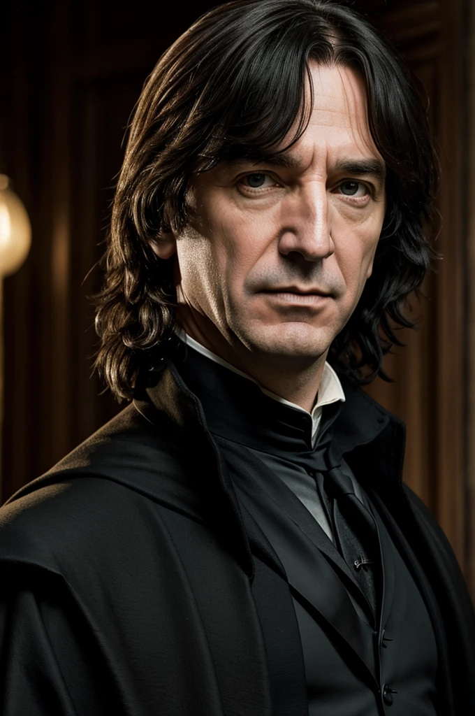 Best Quality, Masterpiece, super high resolution, Professor Snape Being an Omega