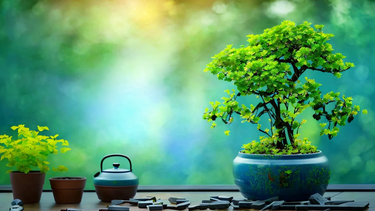 there is a Potted plants tree in a pot on a table, Zen Nature Background, lush plants and Potted plants trees, Potted plants tree, blue Potted plants, Beautiful Wallpapers, Awesome Wallpapers, High-resolution wallpapers, Potted plants trees, Nature Wallpaper, Beautiful background, Potted plants, made of Potted plants, Portrait Wallpaper, Zen temple background, Zen atmosphere, High Quality Wallpapers, high quality desktop wallpaper