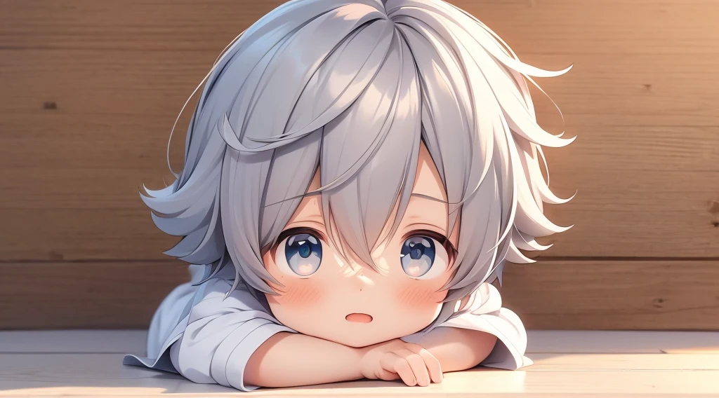 chibi  anime boy 4   laying on the ground with his head on his hands, cute anime, menino anime, cabelo loiro olhos azuis, olhos azuis e cabelos loiros, Cabelo loiro e olhos azuis, garoto fofo, anime chibi, menino loiro, cabelo loiro olhos azuis, menino loiro com olhos amarelos, Papel de parede de anime, anime chibi, menino pequeno, anime!!!!!!!!!!!!!!!