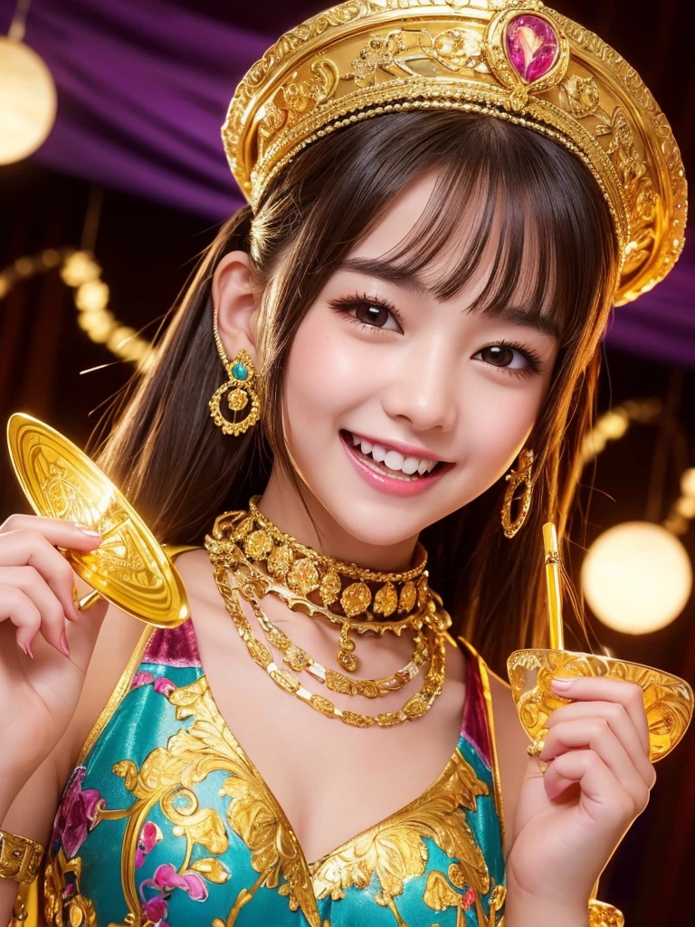 A super sexy and super cute Japanese girl (((treasure hunter、Thief、Thief)))、Lots of jewels and gold