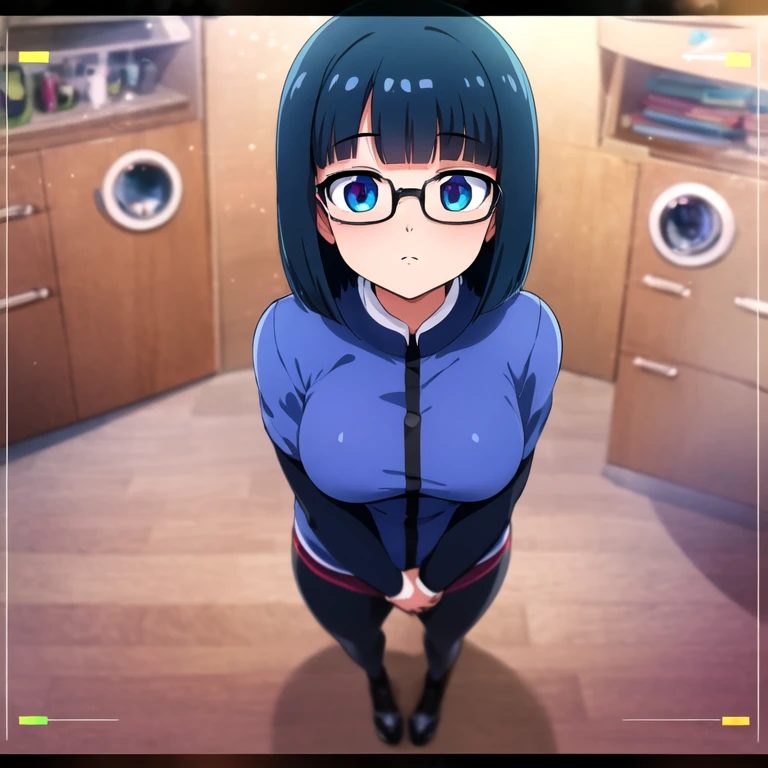 black hair, rimless eyewear, mole under eye, solid circle eyes, bob cut, (2femboy), hugging, 80s anime style, full body, detailed face and eyes, depth of field, ray tracing, afterimage, move chart, atmospheric perspective, Wide-Angle, white, UHD, anatomically correct, best quality