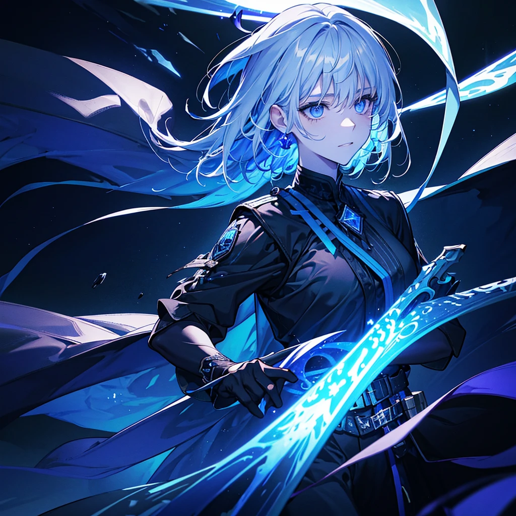 light_up, (bright pupils), light_smile, solo_focus, vivid, sharp, cinematic_lighting, (dramatic angle:1.2), (all intricate), (best quality), (game CG), (detailed clothes), looking at viewer,AddXL,shine colorful,
BREAK
Dark sky illuminated with faint stars, rocky terrain cast in shadow, swirling black mist, deep shadows blending into the landscape, hints of dark purple and blue, glowing obsidian crystals, ethereal atmosphere, pulsating dark energy, towering black peaks,
BREAK
saber, (two hands holding sword:1.3), glowing sword, ahoge, braid, blonde_hair, green_eyes, hair_ribbon, blue_ribbon, short_hair, (blue armored dress, gauntlets),shadows, crystals, terrain, EL_type1,