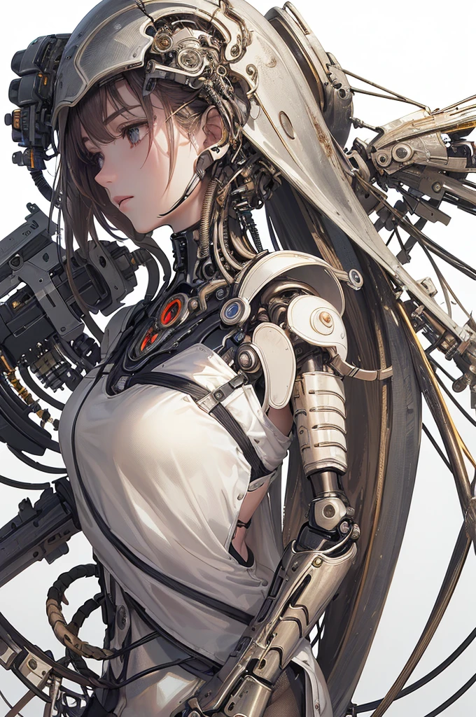 (Masterpiece, top quality, best quality, official art, Beauty and aesthetics: 1.2), (1 girl: 1.3), very detailed, colorful, most detailed ((super detailed)), (highly detailed CG illustration), (very delicate and beautiful), (from the back), cinema lights, ((1 mechanical girl)), single, complete, (machine-made joints: 1.2), ((mechanical limbs)), (many mechanical tentacles), (tied up), (hips), (blood vessels attached to tubes), (mechanical vertebrae attached to the back), (real breasts), (Real, (exposed, ((mechanical cervical vertebrae attached to neck)), (lying on his stomach), (legs open), (expressionless, (wire and cable connected to neck: 1.2), (wire and cable connected to head: 1.2) (character focus), science fiction, black background, (mucus: 1.5)