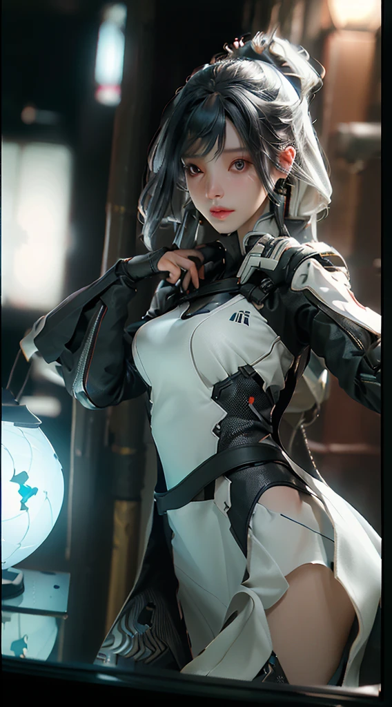 ((best quality)), ((Masterpiece)), (details:1.4), 3d, Image of a beautiful cyberpunk woman.,HDR (high dynamic range),Ray tracing,nvidia RTX,Excellent resolution,Not true 5,subsurface scattering,PBR surface,After processing,Anisotropic filtration,depth of field,Maximum clarity and clarity,multi-layered surface,Albedo and Specular Maps,surface shading,Accurate simulation of light-material interactions,perfect proportions,Octane rendering,Two tone light,wide aperture,Low ISO value,white balance,Third rule,8K raw files,