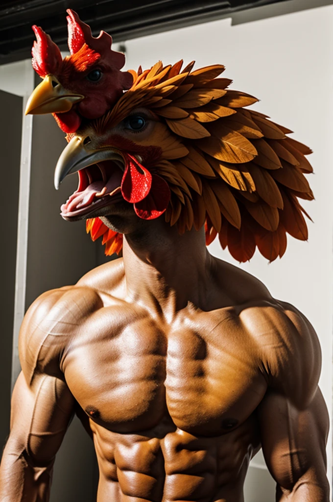 A muscular chicken