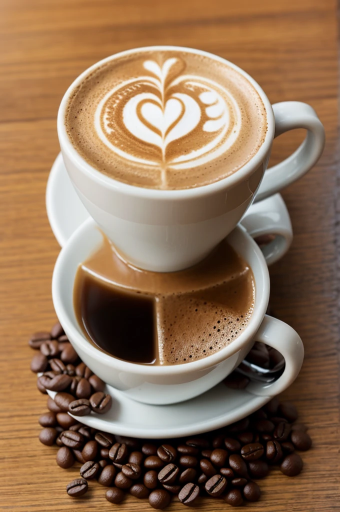 Sip coffee to refresh yourself in the morning.