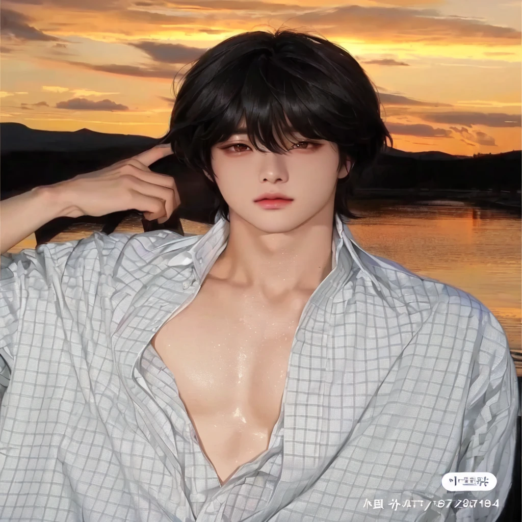 arafed image of a woman with a shirt on posing for a picture, kim doyoung, yanjun chengt, taejune kim, jinyoung shin, handsome japanese demon boy, male ulzzang, wonbin lee, jung jaehyun, sui ishida with black hair, koyoharu gotouge, kousuke oono, inspired by Bian Shoumin, bts jungkook, jeon jungkook, korean male face, kpop boy