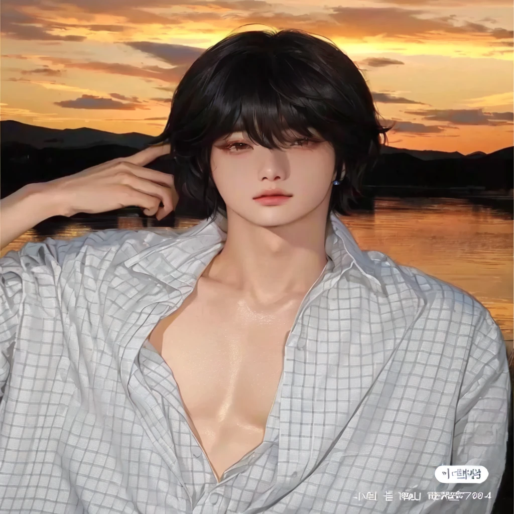 arafed image of a woman with a shirt on posing for a picture, kim doyoung, yanjun chengt, taejune kim, jinyoung shin, handsome japanese demon boy, male ulzzang, wonbin lee, jung jaehyun, sui ishida with black hair, koyoharu gotouge, kousuke oono, inspired by Bian Shoumin, bts jungkook, jeon jungkook, korean male face, kpop boy
