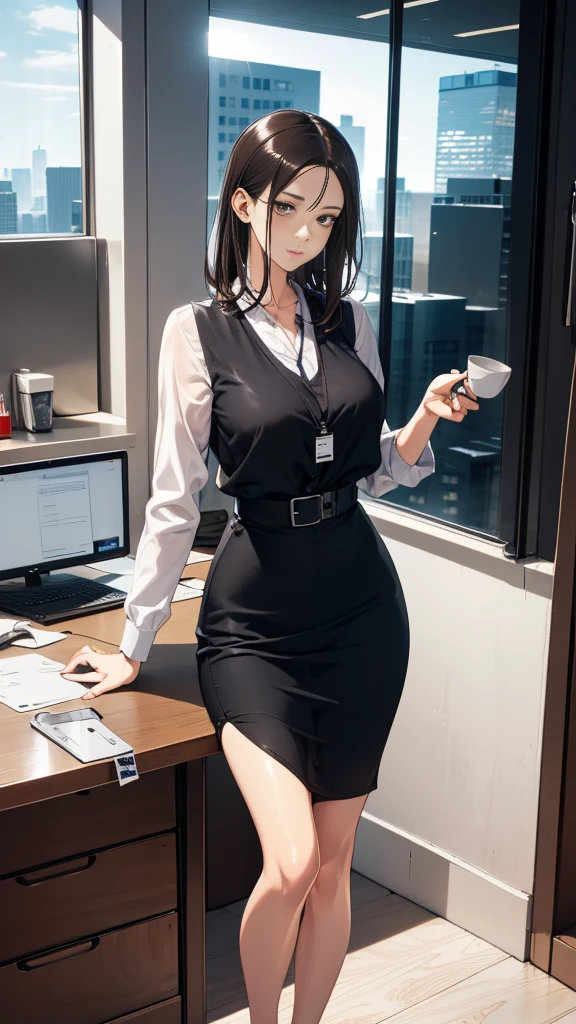 An Idol k-pop girl, (cute face:1), (lewd face:1), braid hair, intricate face details, detailed face, golden ratio face, ((huge breasts:1)), ((large breasts:1)), ((giant breasts:1)), ((big breasts:1)), ((slim waist:1)), ((big butt:1)), ((big hip:1)), ((big thighs:1)), ((thick thighs:1)), ((intricate hands:1)), ((detailled hands:1)), ((intricate feets:1)), ((detailled feets:1)), (polished skin:1,9), (sweaty:1,9), (thicc:1), (erotic:1), (perverted:1), (she is sexually aroused:1), (full body:1), (look at viewer:1), 64K, UHD, HDR, global illumination, (high quality, high detailed, hyper detailed, extremely detailed), photo realistic, ultra realistic, art photo, (clarify the details, detailed parts body), intricate artwork masterpiece, trending on artstation, (soft smile), (dark green eyes:1,9), tight clothes, walking at laboratory, laboratory equipment, chairs, table, green gloves, shock pant, see through shock pant