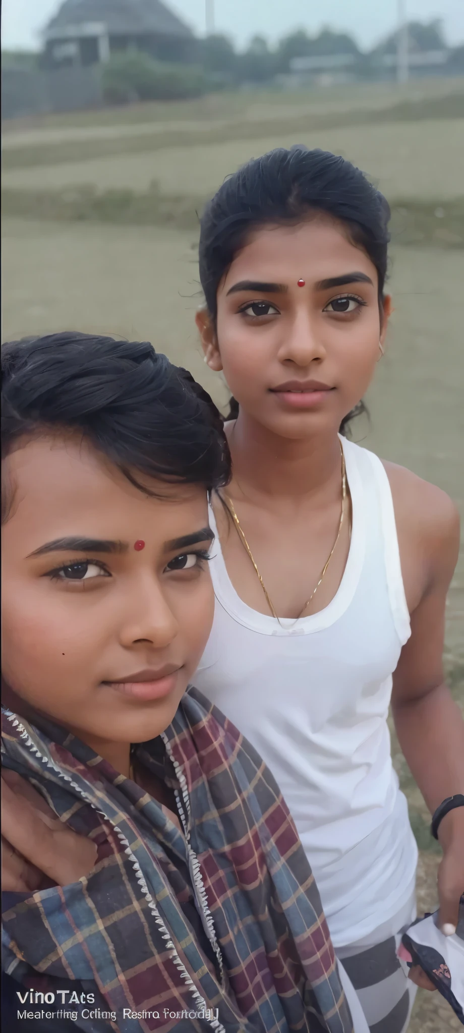 Indian girls kissing in the gym