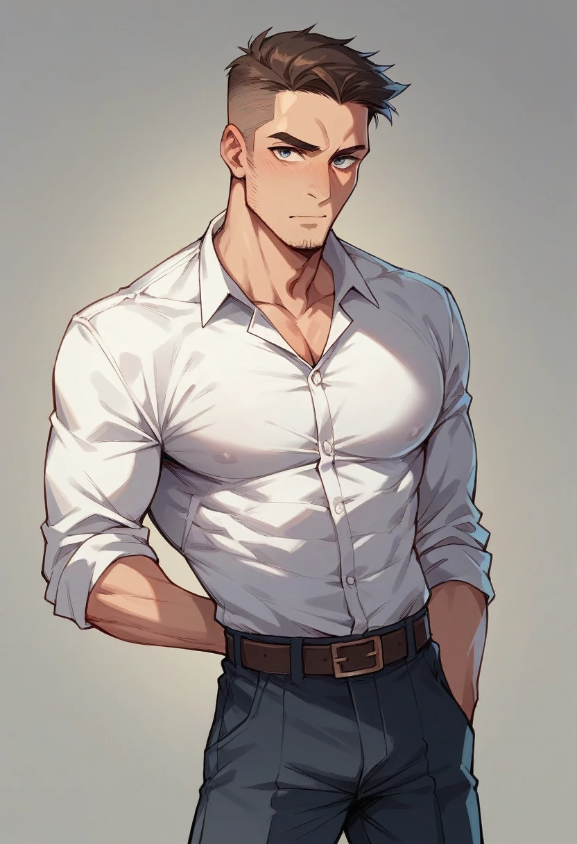Create a very handsome young executive